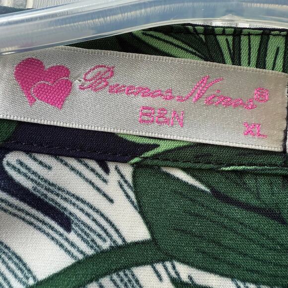 Buenos Ninos Tropical Polyester Blouse V Neck - Picture 9 of 11